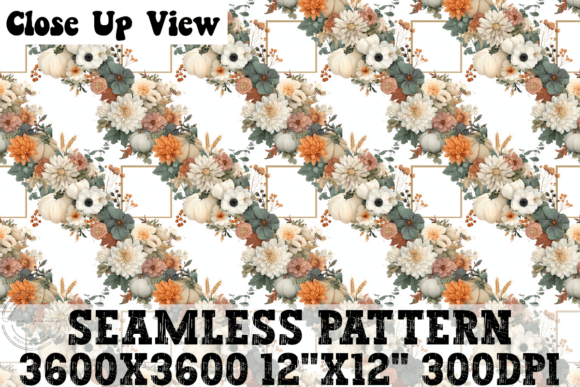 Autumn Floral Frames Seamless Pattern Review