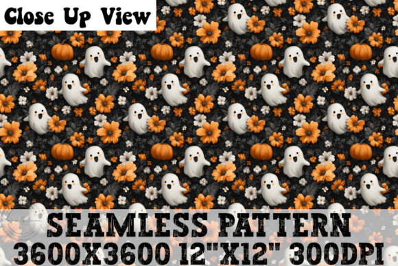 Black Orange Floral Pattern Ghosts Review