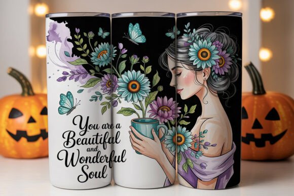 Boho Floral Woman Tumbler Wrap Review