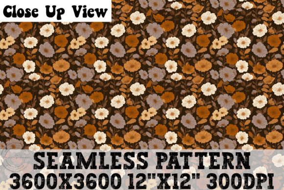 Brown Autumn Floral Seamless Pattern Review