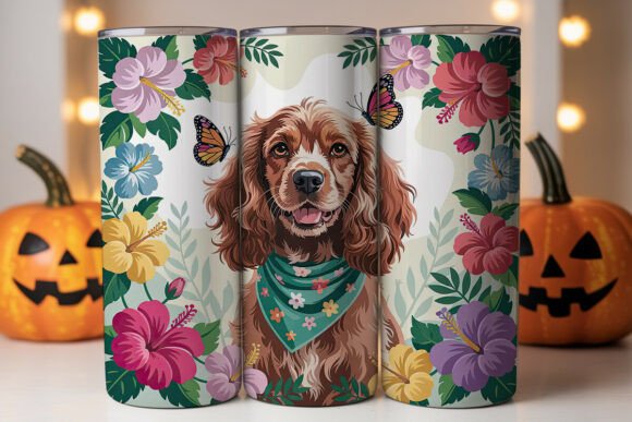 Cocker Spaniel Floral 20oz Tumbler Wrap Review