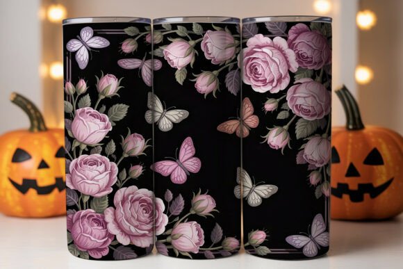Dark Floral Butterfly 20oz Tumbler Wrap Review