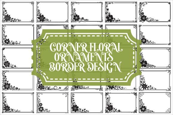 Elegant Corner Floral Border Images Set Review