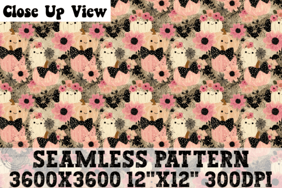 Floral Pink Halloween Ghosts Pumpkins Review