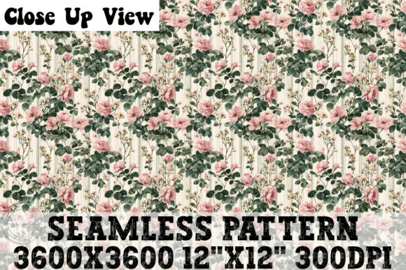 Floral Stripes Shabby Chic Pattern Review