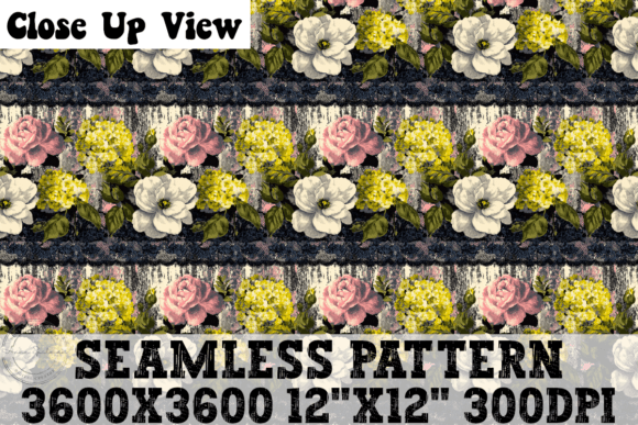 Lacy Border Floral Seamless Pattern Review