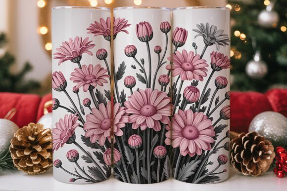 Pink Gray Floral 20oz Tumbler Wrap Review