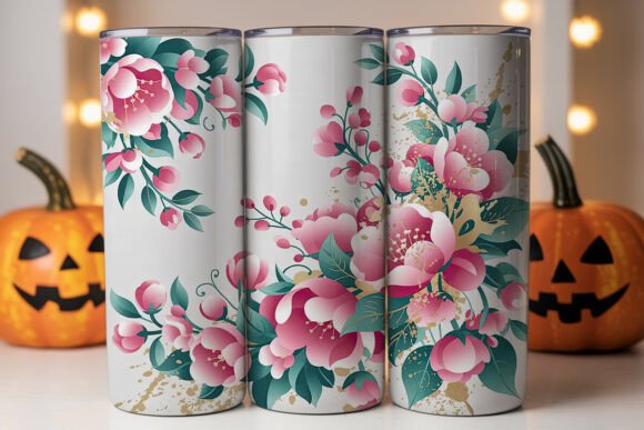 Pink Teal Floral 20oz Tumbler Wrap Review