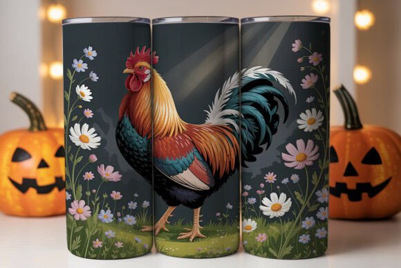 Rustic Rooster Floral 20oz Tumbler Wrap Review