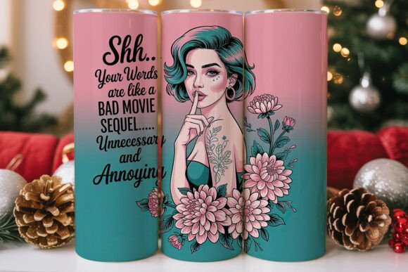 Sassy Floral Woman 20oz Tumbler Wrap Review