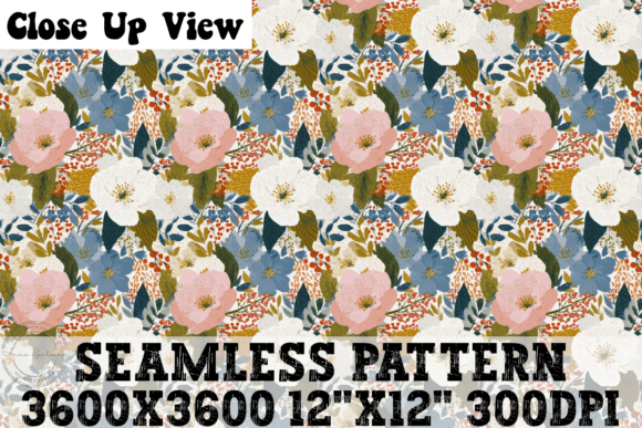 Shabby Chic Floral Seamless Pattern