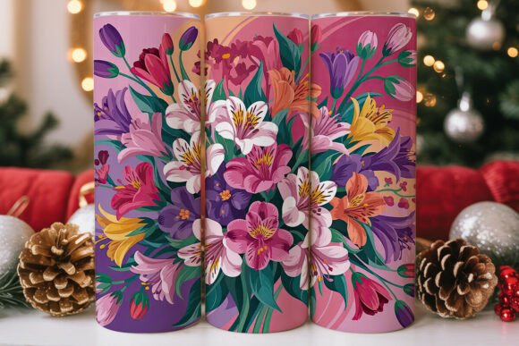 Vibrant Floral Bouquet 20oz Tumbler Wrap Review