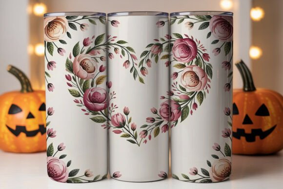 Watercolor Floral Heart 20oz Tumbler Review