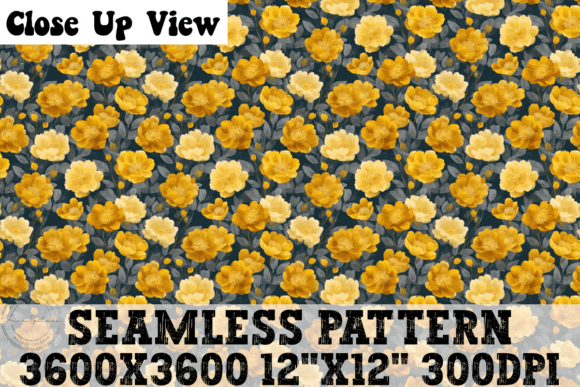 Yellow Grey Watercolor Floral Pattern Review